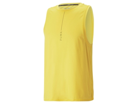 Camiseta sin Mangas de Hombre para Fitness PUMA Studio Yogini Lite Amarillo (L)