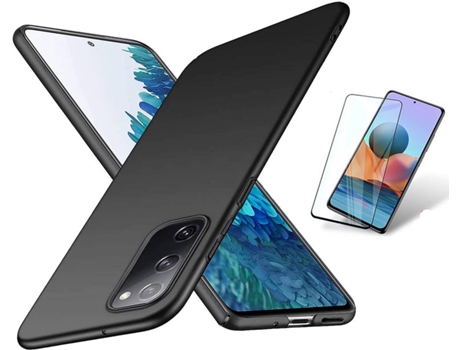 Kit Carcasa y Protector Xiaomi Mi Note 10S Full Cover Turtleshell Negro