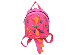 Mochila De Dinosaurio Para Niñas Y Niños, Preescolar, Color Rosa Con Dibujos Animados.