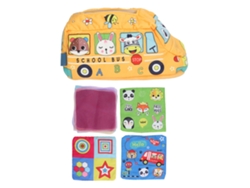 Caja De Pañuelos Para Bebé Autobús Escolar Juguete Sensorial Montessori Peluche Educativo