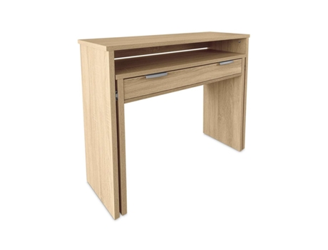 Mesa escritorio extensible Salma Cambria DUERMETE ONLINE (87CM AL X 64CM AN X 64CM L)