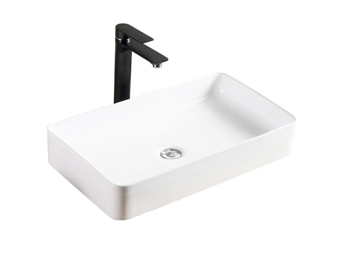 Lavabo sobre encimera rectangular blanco Rea Denis
