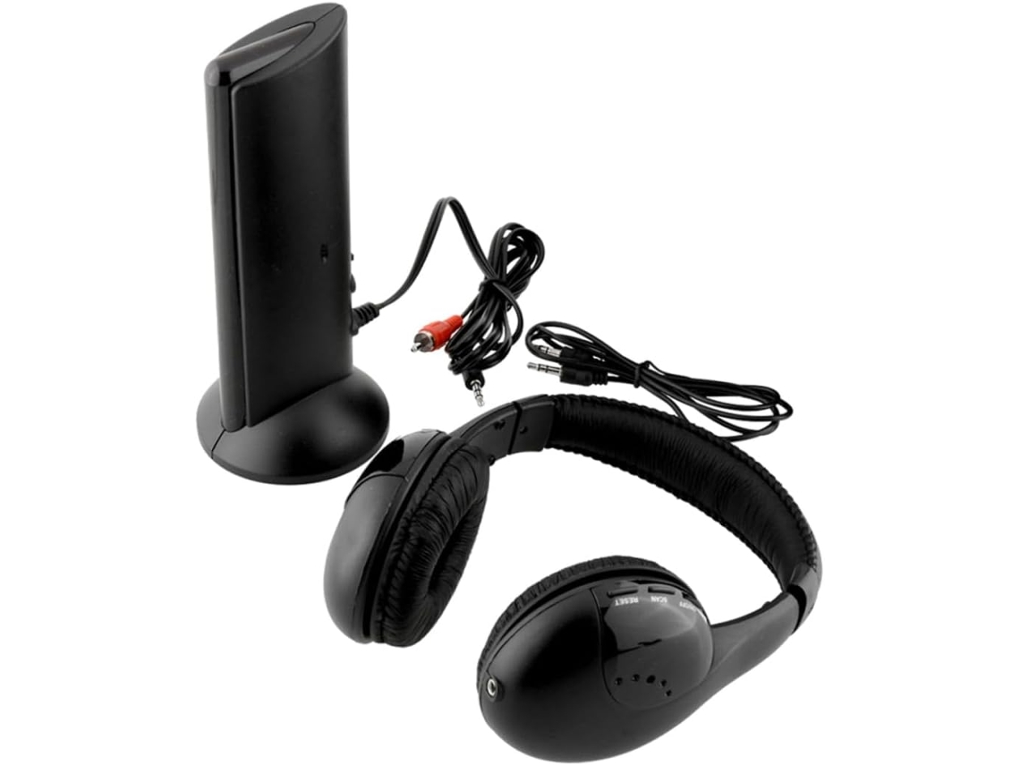Auriculares Inalámbricos Negros Con Cancelación De Ruido Y Micrófono Integrado.