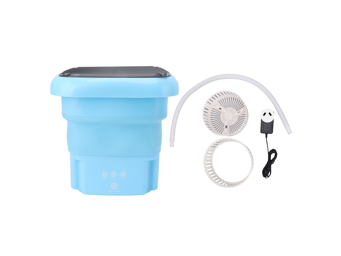Lavadora Plegable Automática Pequeña Para Ropa De Dormitorio Y Sujetadores, 100-240 V, Azul, Enchufe Australiano.