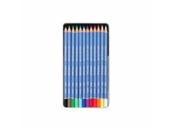 Set de 12 lápices de colores acuarelables - Caja metálica - Marino