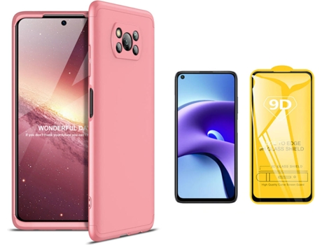 Funda y Protector Xiaomi Redmi Note 9T Slim Armor 360º Rosa