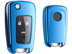 Funda para llave de coche de silicona TPU - Protección para 2 botones - Azul