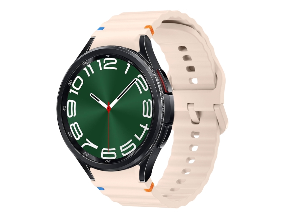 Correa de silicona cosida para Samsung Galaxy Watch 6 Classic con patrón de ondas CSYY.