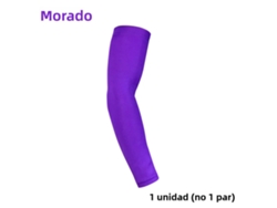 (1 Pieza, Morado, Talla L) Manga De Brazo Deportiva Universal Con Protección Uv Para Exteriores, Adecuada Para Baloncesto, Fútbol, Etc.