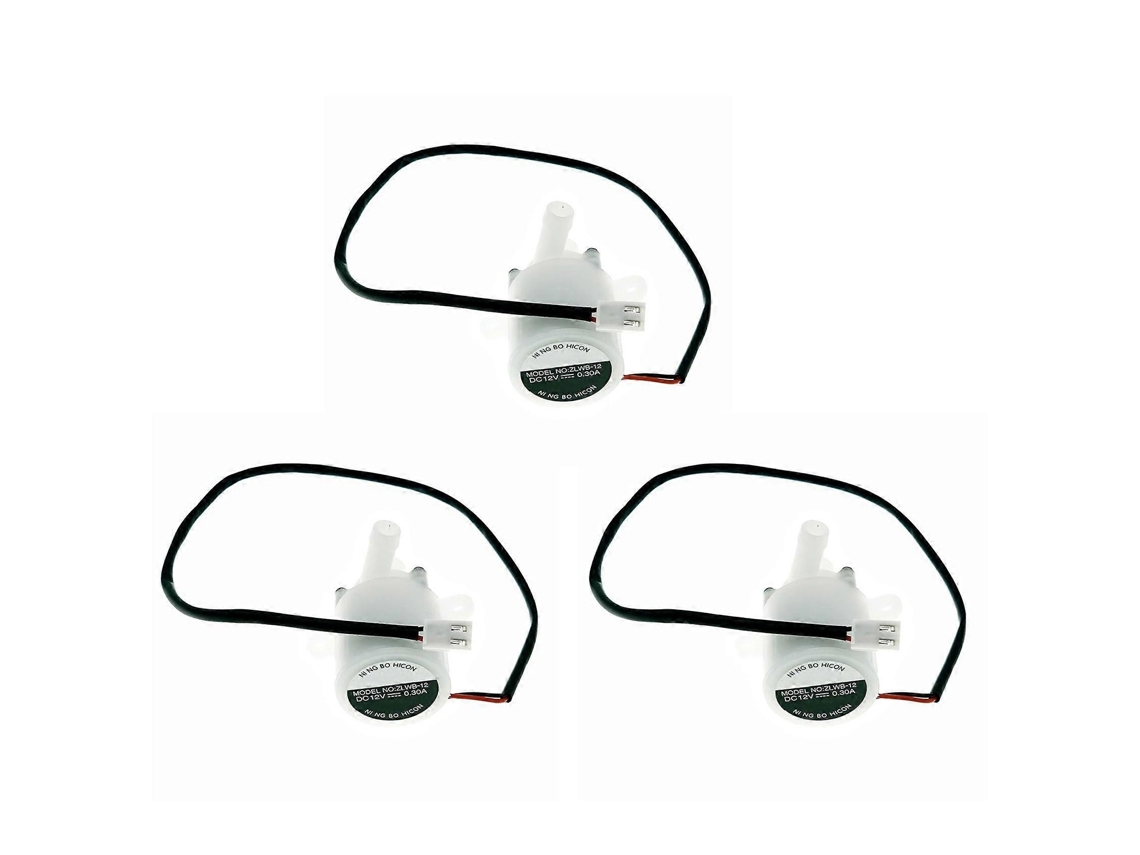 3 bombas de agua pequeñas Zlwb 12 Hzb 12a/25bf para máquinas de hielo domésticas para Hzb 50/hzb 80/hzb 13f Dc12v 0.3a TAISHENGDA