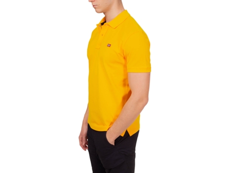 Polo de Hombre NAPAPIJRI Algodón Amarillo (M)