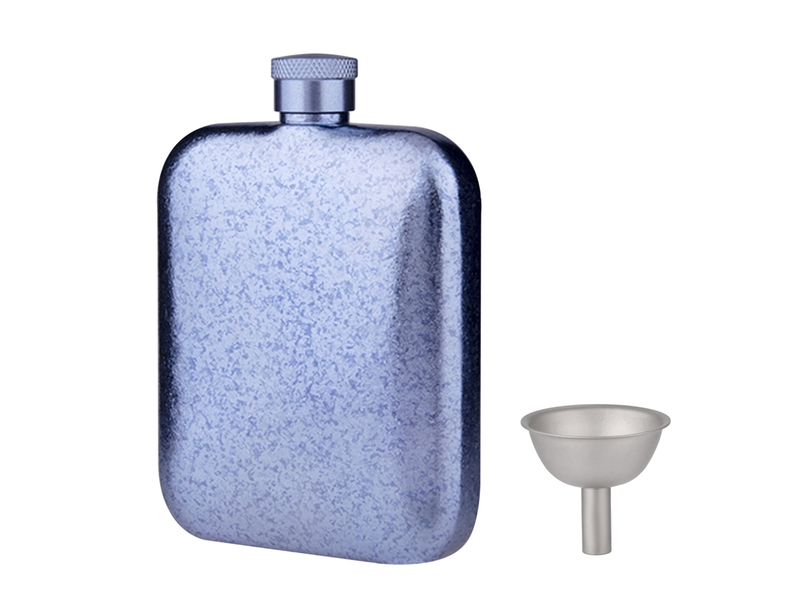 Botella De Titanio Ultraligera Con Embudo Para Vino Y Whisky, Tapón De Rosca Hermético, Portátil Para Hombres.