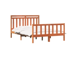 Maison Exclusive - Estructura De Cama Marrón Cera 205,5 X 165,5 X 100 Cm