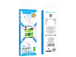 Cable HOCO X83 USB / Micro USB 2.4A 1M Blanco