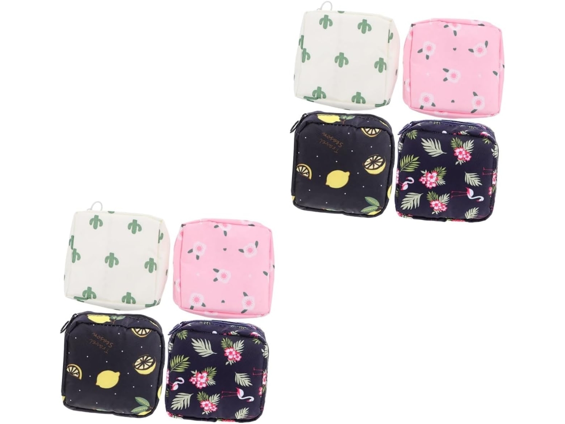2 Estuches De Viaje Para Toallas Sanitarias, Bolsa Acolchada, Neceser