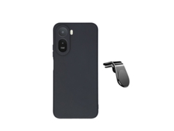 Kit Suporte L Capa Silicone Líquido Phonecare Para Xiaomi Redmi A7 Pro 4g - Preto