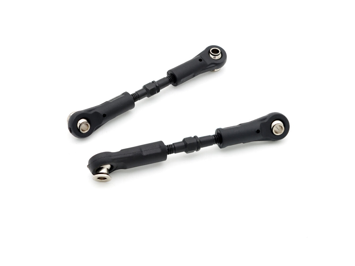 Black2pcs Zd Racing Mt16 1/16 Rc Car Parts Steering Rods Adjustable Vehicles Models Spare Accessories 16034