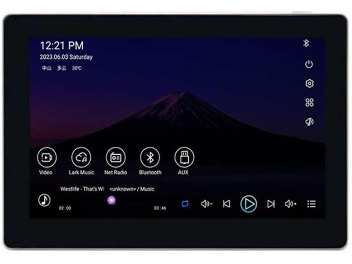 Android 11, Panel De Fondo Inteligente Para El Hogar De 7 Pulgadas, Sonido Estéreo, Wifi, Audio Bluetooth (b)