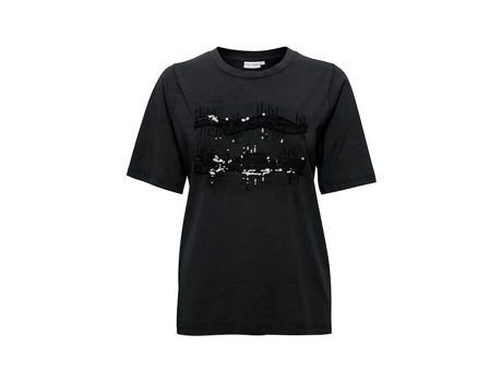 Camiseta de Mujer PULZ JEANS Nika Negro (S)
