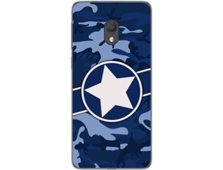 Carcasa Alcatel 1C (2019) TUMUNDOSMARTPHONE Camuflaje 03 Multicolor