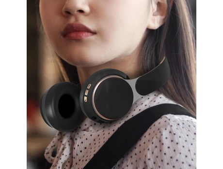 HURRISE Auriculares con cable Auriculares intrauditivos con cable Auriculares con cable plegables de graves profundos Altavoz de la computadora
