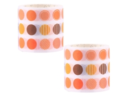 2 Rollos De Pegatinas De Planificador De Color Básico