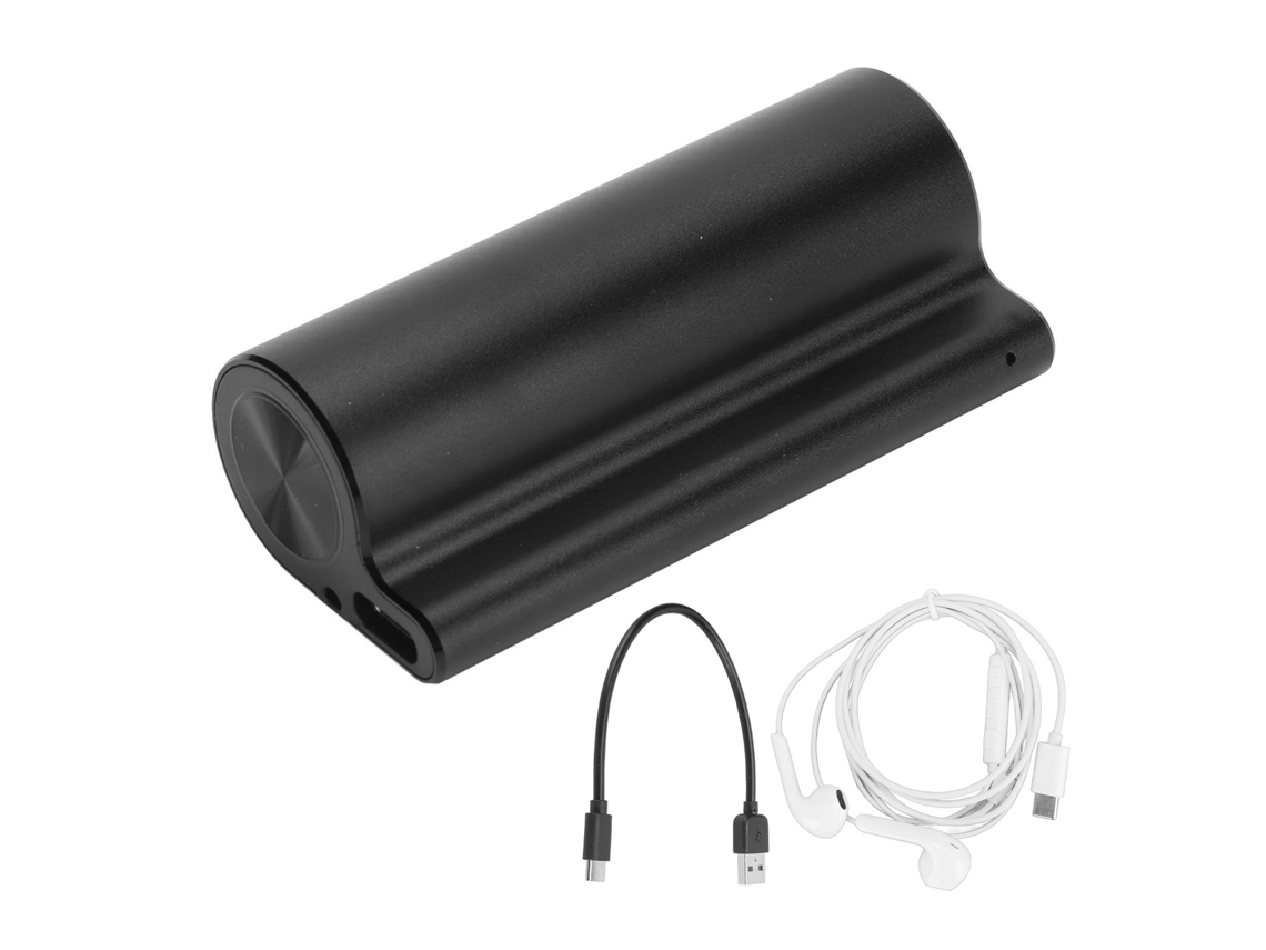 Gravador De Voz Digital Inteligente Ai Com Redução De Ruído Hd E Magnetismo Forte 64gb Para Aula Entrevista Preto