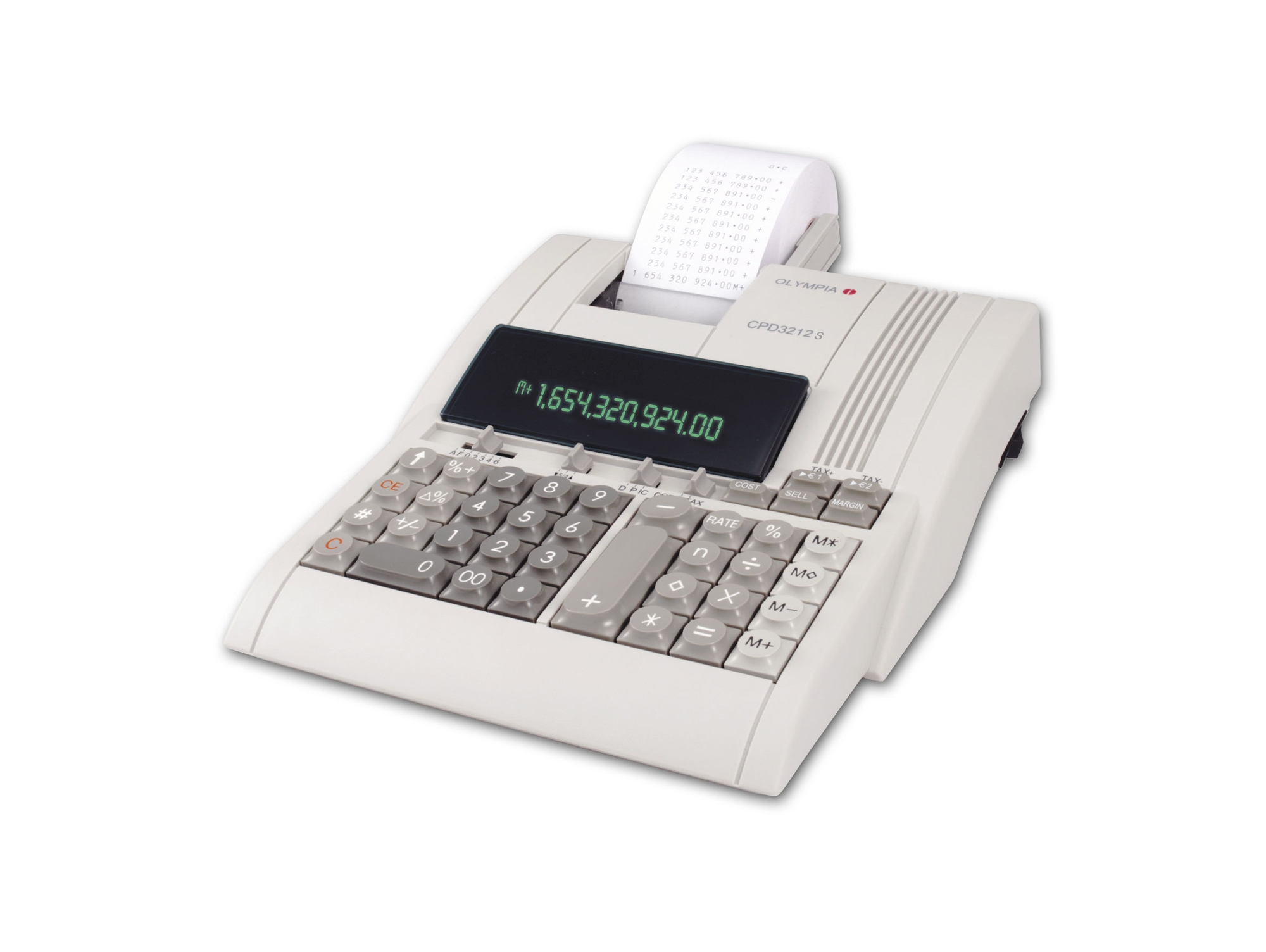 Calculadora de Impresión OLYMPIA CPD 3212 S Blanco (12 dígitos)