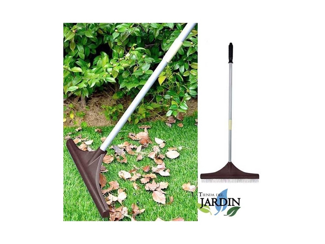 Cepillo Peinar Cesped Artificial Alfombras Mango Telescópico 122Cm Mango de Acero Rastrillo para Jardin SUINGA