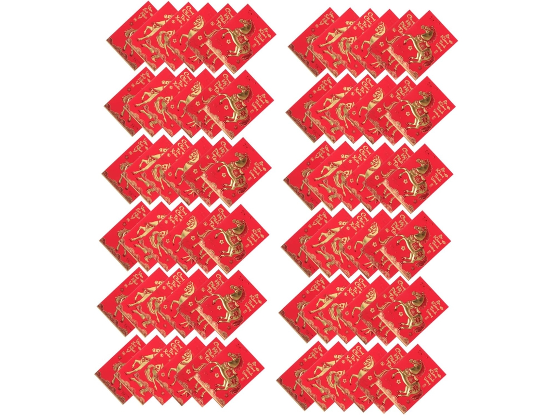 360 Sobres Rojos Para Tarjetas Hongbao De La Suerte De Año Nuevo