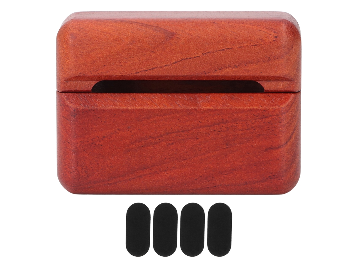 Estuche Protector De Madera Pulida Hecho A Mano Para Auriculares Bluetooth Freebuds Pro