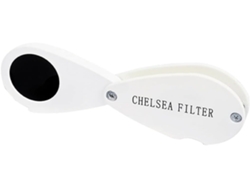 Lupa para joyería Chelseas Jadelite de 35x con lente doble plegable y filtro de reloj Gokoco