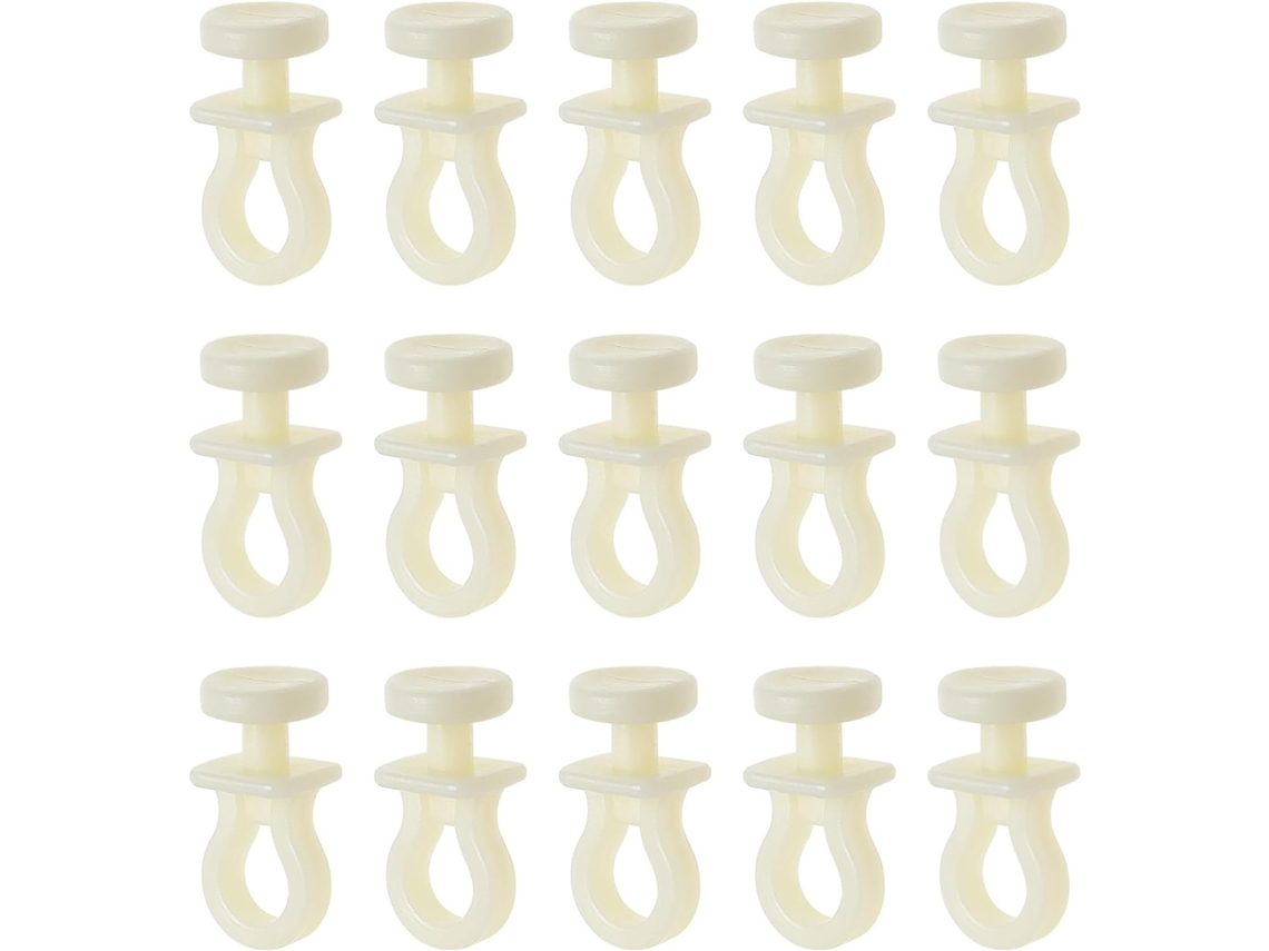Juego de 100 poleas para riel de cortina, ganchos deslizantes y varios kits de repuesto para cortinas Vayotoy