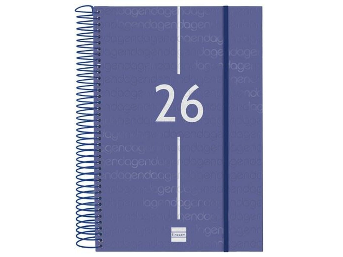 Agenda anual Finocam azul 16,5 x 24,2 cm 2026