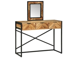 Tocador con cajón, marrón, 100 x 40 x 120 cm, HARLANV1