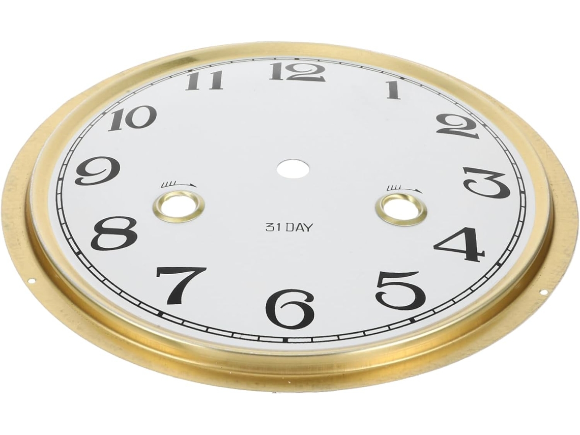 Kit de montaje de reloj mecánico con dial numérico, pieza de reloj adecuada para uso en oficina y Gokoco.