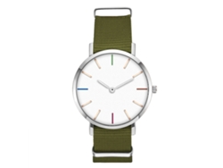 Reloj De Moda Para Hombre Zhoulianfa Con Correa De Nailon Y Movimiento De Cuarzo Verde Militar.
