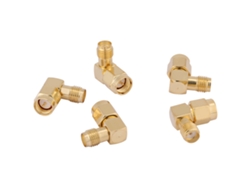 2026velora-5 Piezas Adaptador SMA Macho a Hembra en Ángulo de 90 Grados Conector para Conexiones RF