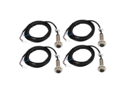 4 Piezas Interruptor Proximidad Inductivo 12mm Pnp 3 Cables Normalmente Abierto Ip67 Sensor 6-36vdc
