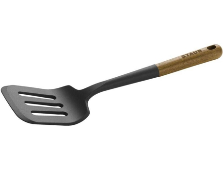 Espátula STAUB (Negro - Silicona, Madera - 31 cm)