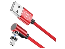 Cable micro USB magnético en ángulo de 1 m para teléfonos móviles de carga rápida Usams