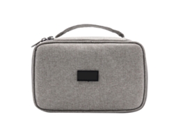 Baoj-2026caja Bolsa multifuncional impermeable para guardar cables de viaje y dispositivos electrónicos, color gris.