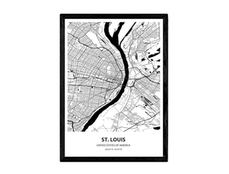 Poster NACNIC Mapa de St Louis USA (A3)