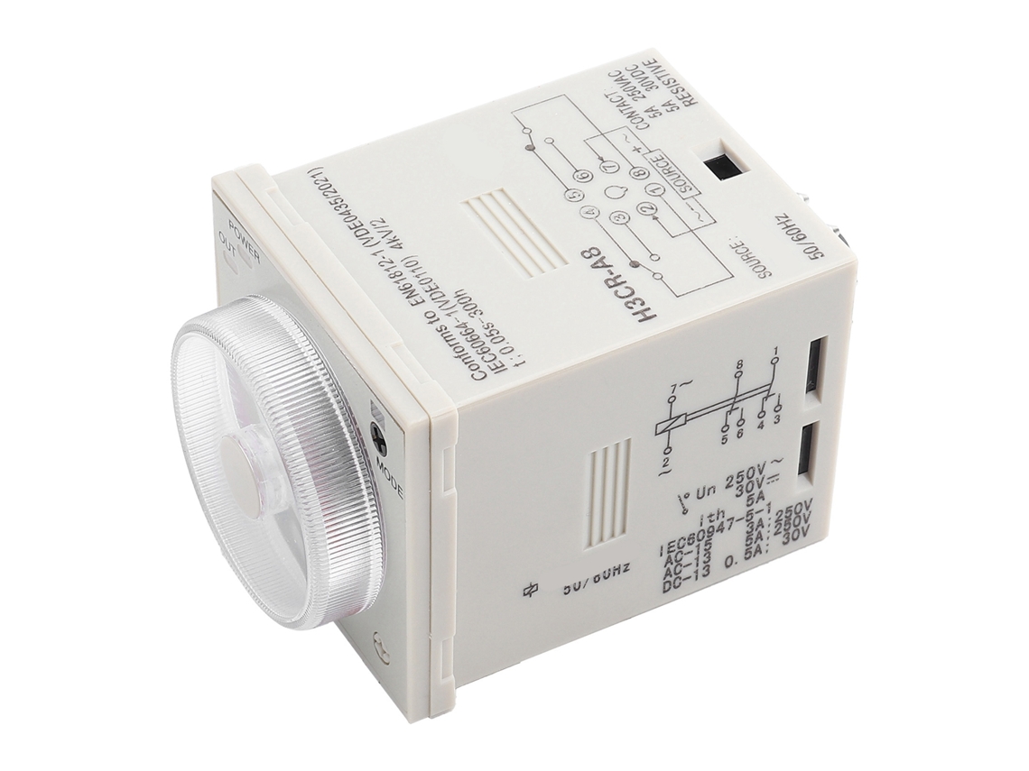 Relé Temporizador De Retardo H3cra8 1.2s300h Con Control De Botón De 8 Pines, Ac220v