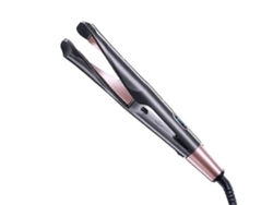 Plancha de pelo profesional con pantalla LCD y panel calefactado en espiral con temperatura ajustable 2 en 1 gris Chennnls