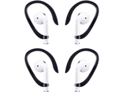2 Pares De Ganchos Para Las Orejas Compatibles Con Airpods, Ganchos Deportivos Para Correr, Caminar, Andar En Bicicleta, Ir Al Gimnasio Y Otras Actividades Físicas (negro)