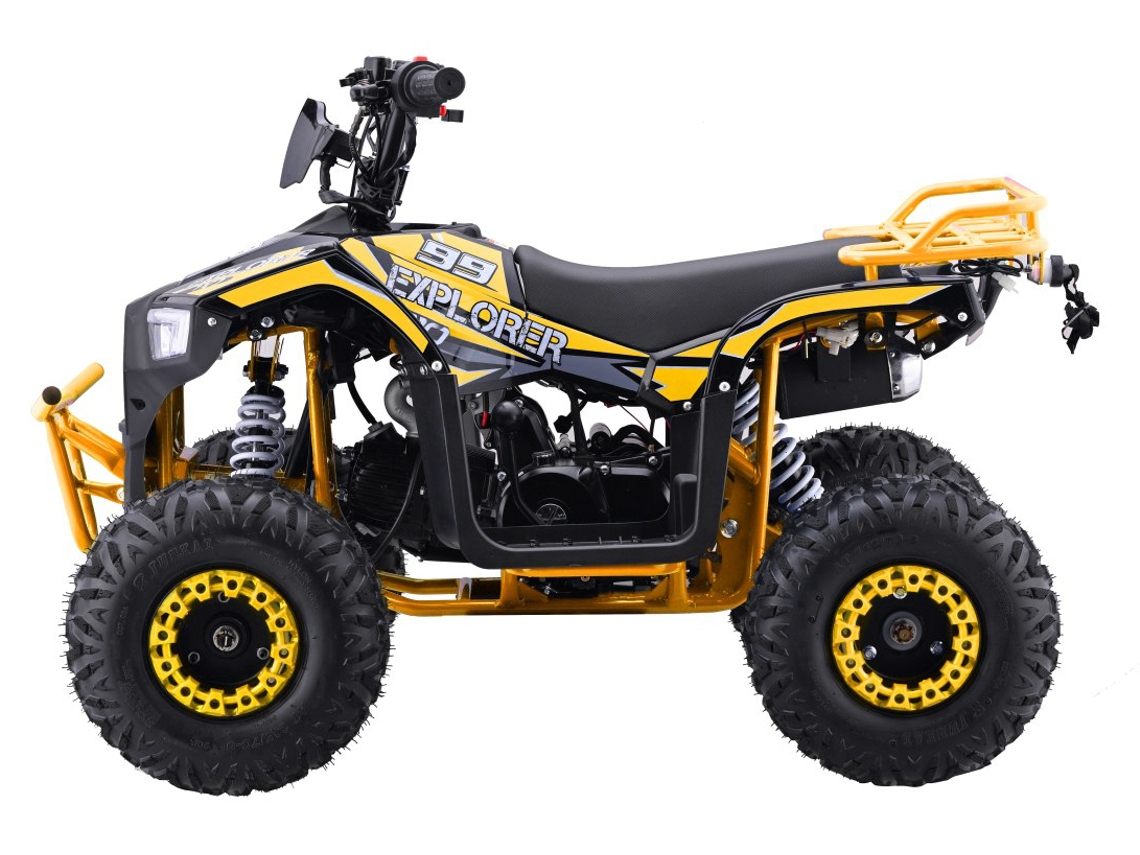 Cuatriciclo de gasolina 110cc Explorer Amarillo B.active