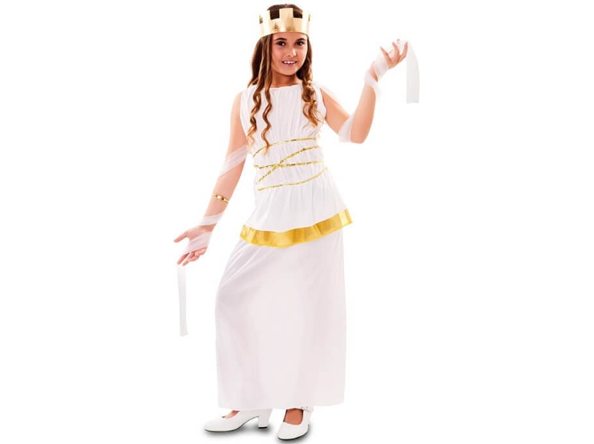 Disfraz de Niña DISFRAZZES Diosa Atenea Griega (Talla: 5 a 6 años)