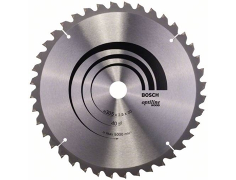Disco de Sierra Circular BOSCH Optiline Madera 305x30x2.5 mm - 40