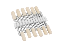 12 Cabezales Cilíndricos De Pulido De Lana Con Vástago De 3 Mm Para Herramientas Rotativas (4 Mm)